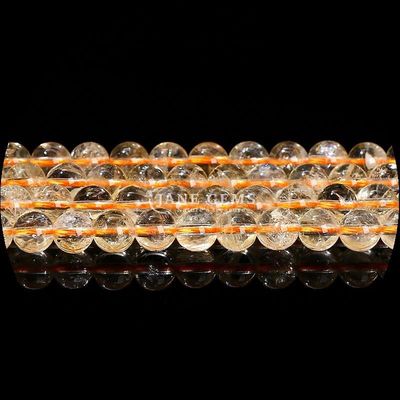 Natural Round Shape Gemstone Beads Clear Quartz Citrine Amethyst Loose Strands for DIY Jewelry