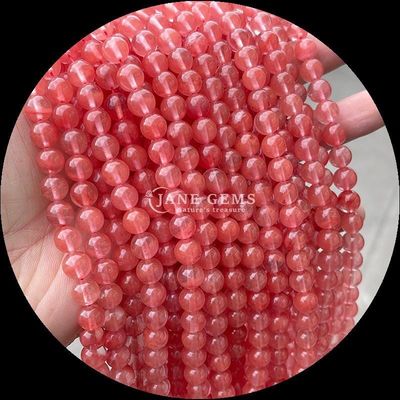 Natural Round Shape Gemstone Beads Clear Quartz Citrine Amethyst Loose Strands for DIY Jewelry