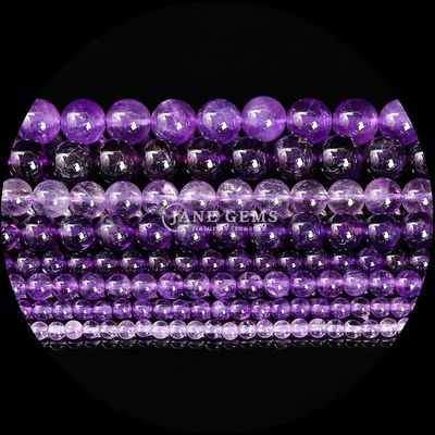 Polished Gemstone Round Cut Fire Quartz Golden Rutilated Quartz Bead Strands for DIY Jewelry Making