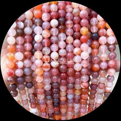 DIY Jewelry Making 8mm Round Natural Gemstone Beads in Cherry Agate and Various Agate Strands for Earrings