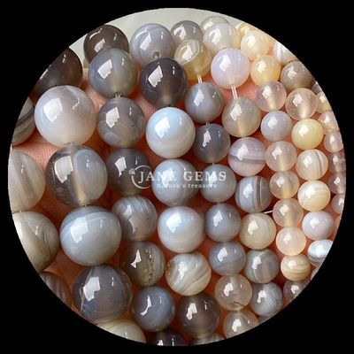 Round Shape 8mm Natural Gemstone Beads Various Agate Beads Carnelian Yellow Stripped Agate Loose Bead Strand for DIY Jewelry