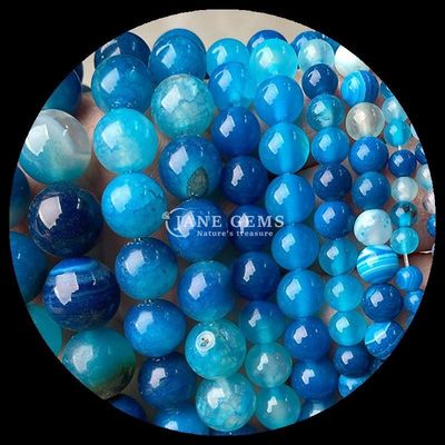 Striped Agate Beads Gemstone Beads 8mm for Jewelry Making DIY Craft
