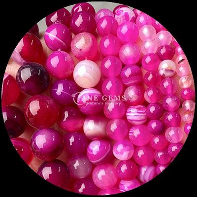 Round 8mm Polished Natural Gemstone Beads Strands For Jewelry Making DIY Bracelets Necklaces In Multi-color