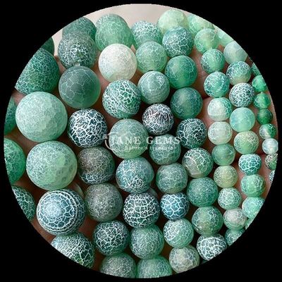 Gemstone Round Shape Beads Yellow Blue Weathered Agate Loose Strands for DIY Jewelry