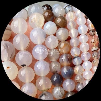 Gemstone Round Shape Multi-color Agate Beads for DIY Jewelry Earrings