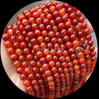 Gemstone Round Shape Multi-color Agate Beads for DIY Jewelry Earrings
