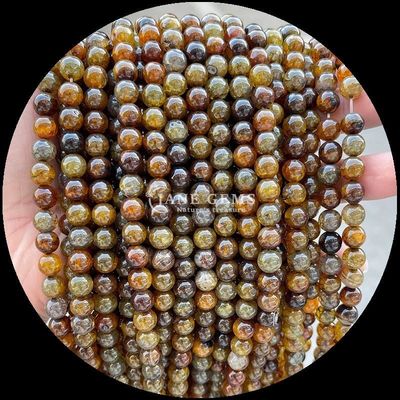 Gemstone Round Shape Multi-color Agate Beads for DIY Jewelry Earrings