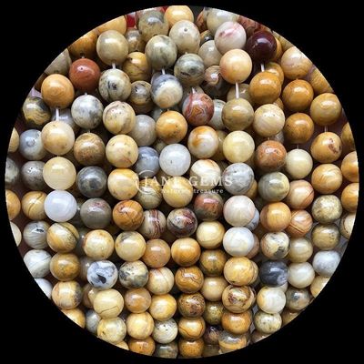 Customized Multi-color Agate Beads in 8mm Round Shape from for Jewelry Making
