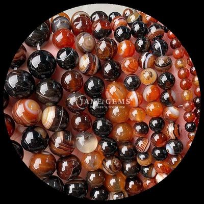 Customized Multi-color Agate Beads in 8mm Round Shape from for Jewelry Making
