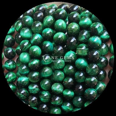 Gemstone Round Shape Bead Blue Tiger's Eye Loose Bead Strands for DIY Jewelry and Gifts