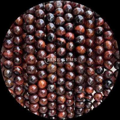 Gemstone Round Shape Bead Blue Tiger's Eye Loose Bead Strands for DIY Jewelry and Gifts