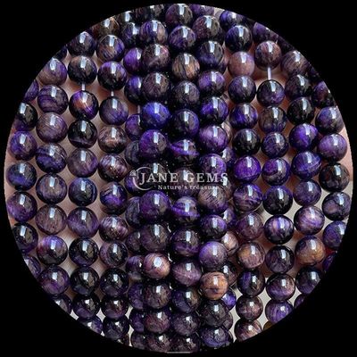 Round Shape Natural Gemstone Beads Tiger's Eye Loose Bead Strands for Jewelry Making Polished Technique