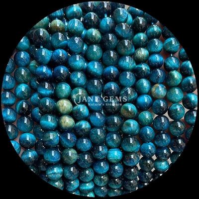 Round Shape Natural Gemstone Beads Tiger's Eye Loose Bead Strands for Jewelry Making Polished Technique