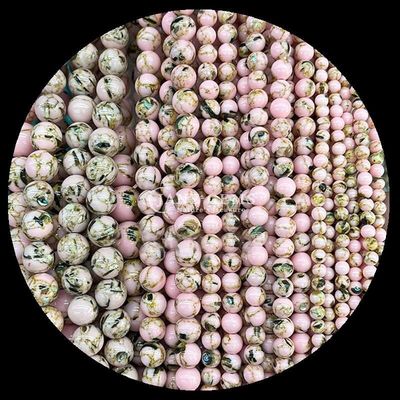 Polished Gemstone Beads for Embellishments Round Shape 8mm Size