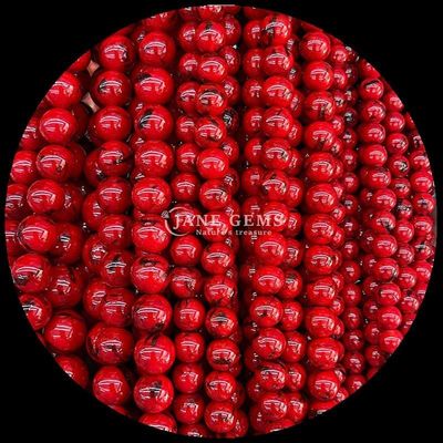 Polished Gemstone Beads for Embellishments Round Shape 8mm Size
