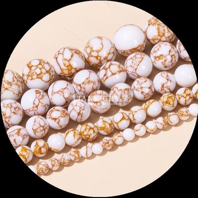 DIY Making Polished Round Shape Gems Bead Strands with Multi-color Gemstone Color