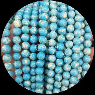 DIY Making Polished Round Shape Gems Bead Strands with Multi-color Gemstone Color