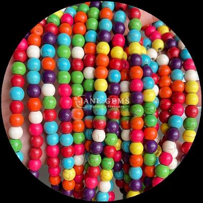 Natural Gemstone Beads in Various Colors , DIY Jewelry Turquoise Beads