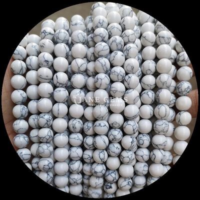 8mm Polished Gems Bead for Jewelry Making Supplies , Various Colors Turquoise Loose Bead Strands