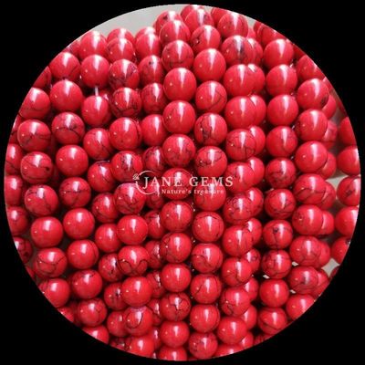 8mm Polished Gems Bead for Jewelry Making Supplies , Various Colors Turquoise Loose Bead Strands