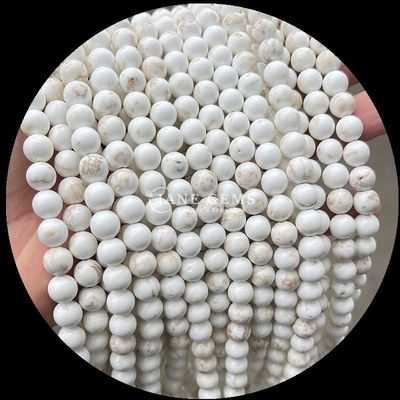 Multi-color Round Cut Gemstone Various Types Howlite African Turquoise Beads for DIY Jewelry