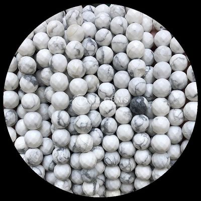 Multi-color Round Cut Gemstone Various Types Howlite African Turquoise Beads for DIY Jewelry