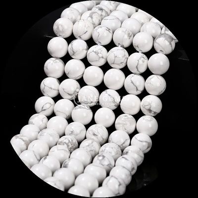 Multi-color Round Cut Gemstone Various Types Howlite African Turquoise Beads for DIY Jewelry
