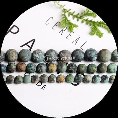 Multi-color Round Cut Gemstone Various Types Howlite African Turquoise Beads for DIY Jewelry