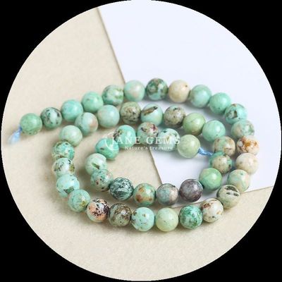 Natural Round Shape Various Types Turquoise Beads Strands for DIY Gift Jewelry Necklaces