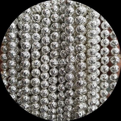 Round Shape Gemstone Beads Polished Various Colors Plated Lava Stone for Stunning Handcrafted Jewelry
