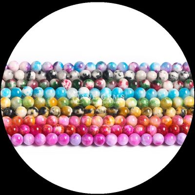 Natural Gemstone Bracelets Various Color Jade Loose Bead Strands to Elevate Your Style with Natural Elegance