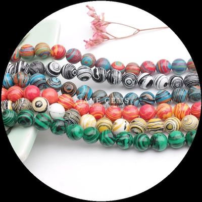 Gemstone Bead Various Synthetic Color Malachite Beads for DIY Jewelry Making
