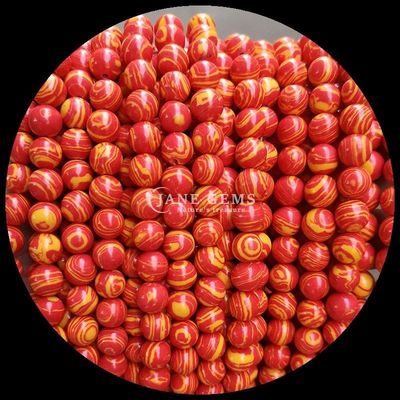 Gemstone Bead Various Synthetic Color Malachite Beads for DIY Jewelry Making