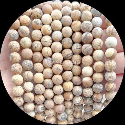 Multi-color Gemstone Beads 8mm Various Frosted Loose Round Bead Strands for Bracelet and Necklace Making