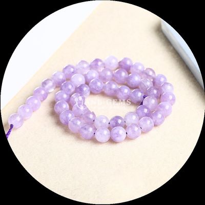 Polished Round Shape Gems Bead in Assorted Colors Various Chalcedony Loose Bead Strands for Jewelry Making Supplies