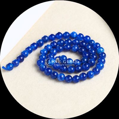 Polished Round Shape Gems Bead in Assorted Colors Various Chalcedony Loose Bead Strands for Jewelry Making Supplies