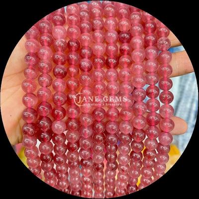 Round Cut Gems Bead Various Colors Chalcedony Loose Bead Strands Suitable for Bracelets from Origin