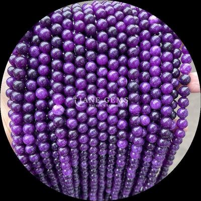 Gemstone Beads in Round Shape and Multiple Colors Various Chalcedony Loose Bead Strands Perfect for DIY Jewelry