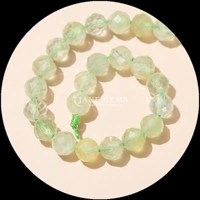 Gemstone Round Shape Beads Rose Quartz Clear Quartz Round Faceted Loose Beads for Elegant Jewelry Collections
