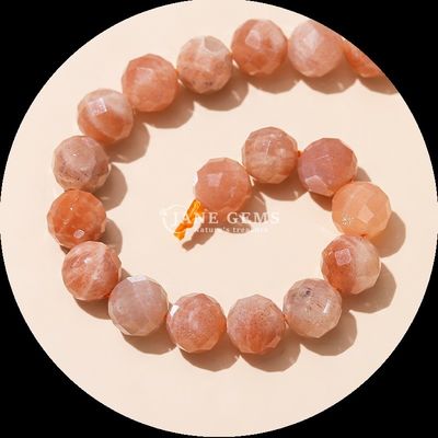 Multi-color Gems Bead Natural Gemstone Beads Citrine Strawberry Quartz Faceted Round Loose Bead Strands