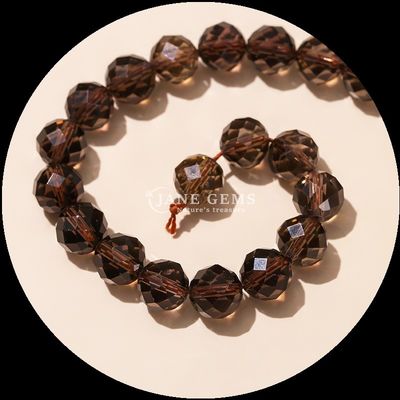 Multi-color Gems Bead Natural Gemstone Beads Citrine Strawberry Quartz Faceted Round Loose Bead Strands