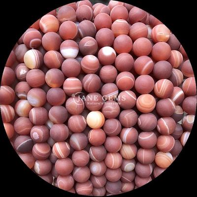 8mm Natural Gemstone Beads Gems Bead Various Banded Agate Frosted Loose Bead Strands for Handcrafted Beaded Accessories