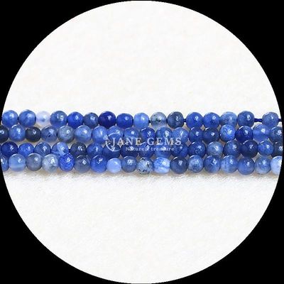 DIY Jewelry Making with Natural Gems Bead 4mm Size Beautiful Crystal Rose Quartz Sodalite Loose Bead Strands