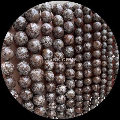 Round Gemstone with Polished Technique Red Jasper Blue Sandstone Crystal Healing Stone Loose Round Bead Strands Exquisite and Durable Jewelry