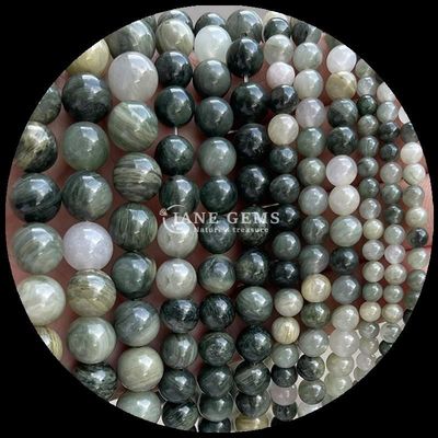 Round Shape Gems Bead Natural Gemstone Beads Polished Rhodonite Loose Bead Strands for Exquisite Jewelry Collections