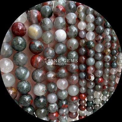 Gemstone Cut Round Gems Bead Zebra Jasper Mahagony Obsidian Various Types Crystal Healing Stone Loose Bead Strands for Handmade Accessories
