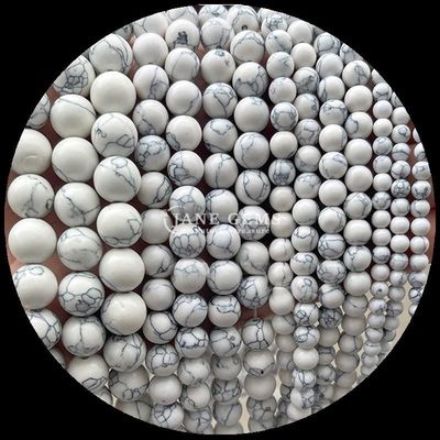 Gemstone Round Shape Howlite Rohdonite Crystal Stone Various Healing Stone types for DIY Jewelry