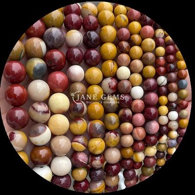 Gemstone Round Shape Howlite Rohdonite Crystal Stone Various Healing Stone types for DIY Jewelry
