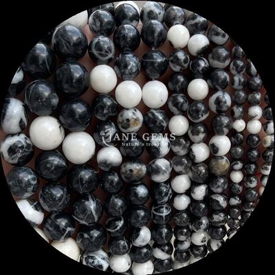 Gems Bead Round Shape 8mm Natural for B2B Gemstone Distributors Various Crystal Healing Stones Zebra Jasper Amazonite and More for DIY