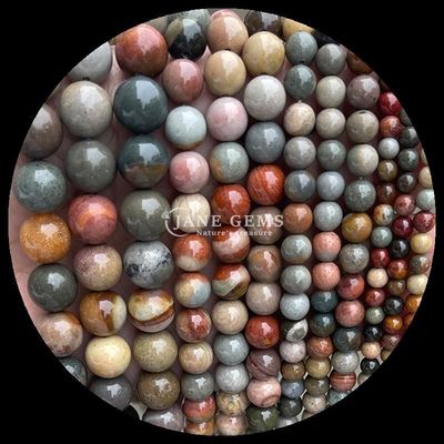 Gems Bead Round Shape 8mm Natural for B2B Gemstone Distributors Various Crystal Healing Stones Zebra Jasper Amazonite and More for DIY